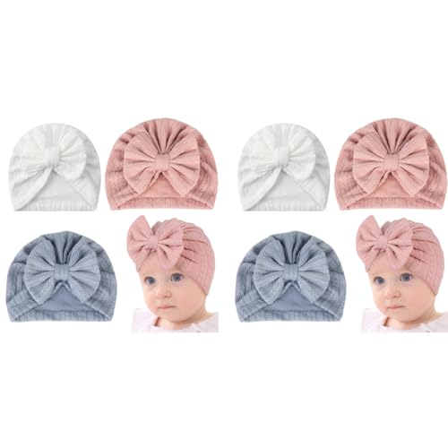 PALAY® 3pcs Cap for Baby Girl Boy,Lovely Bow Caps for Babies,Soft Warm Baby Cap 0-3 Month Stretchy Turban Girl 3-12 Months Infant Hat Newborns Shower Gift X 2 PALAY® 3pcs Cap for Baby Girl Boy,Lovely Bow Caps for Babies,Soft Warm Baby Cap 0-3 Month Stretchy Turban Girl 3-12 Months Infant Hat Newborns Shower Gift X 2